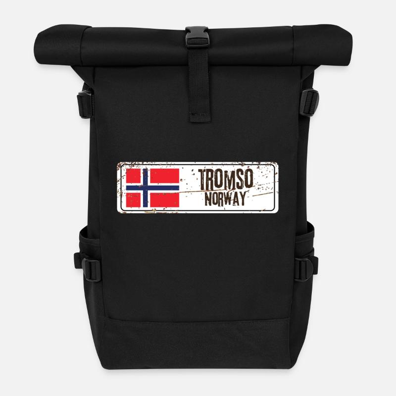 Tromsø, Norvège - Sac à dos roll top - noir