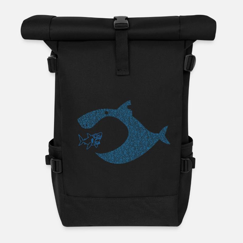 Pececitos Unidos S.I. - Rolltop Rucksack - Schwarz