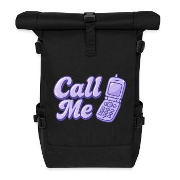 Call Me - Roll Top Backpack - black - Front