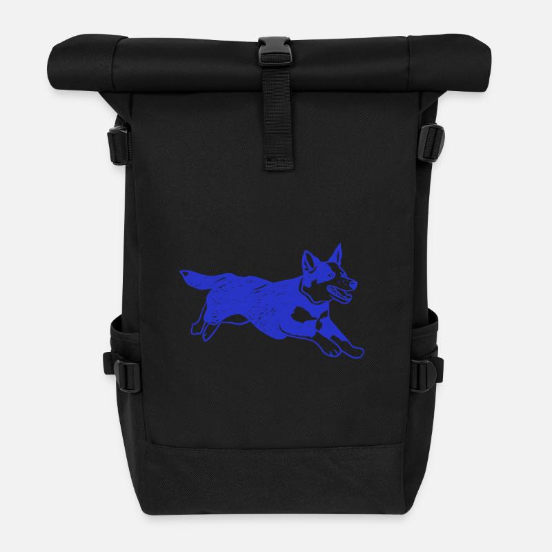 Bouvier australien chien courant - Sac à dos roll top - noir