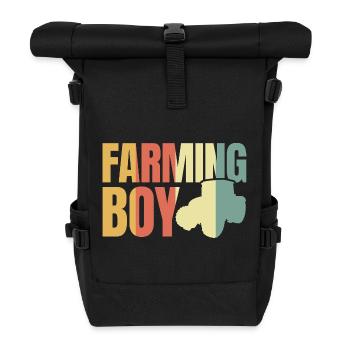 Fils d’agriculteur - Sac à dos roll top - noir - Devant
