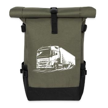 Highway Titan - Rolltop Rucksack - Olive/Schwarz - Vorne