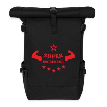 Super Escrimeur : la puissance au bout du fer - Sac à dos roll top - noir - Devant