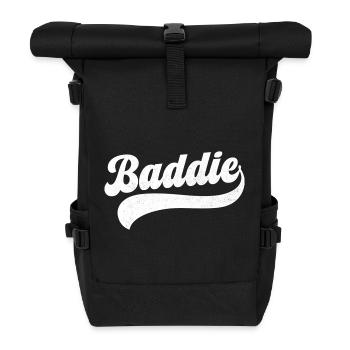 Baddie - Roll Top Backpack - black - Front