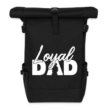 Loyal Dad Silhouette Fatherhood Pride - Roll Top Backpack - black - Front
