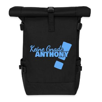 Spruch Anthony - Rolltop Rucksack - Schwarz - Vorne