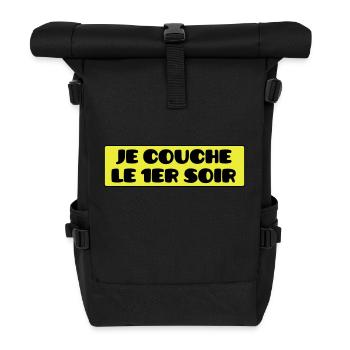Je Couche le 1er Soir - Sac à dos roll top - noir - Devant