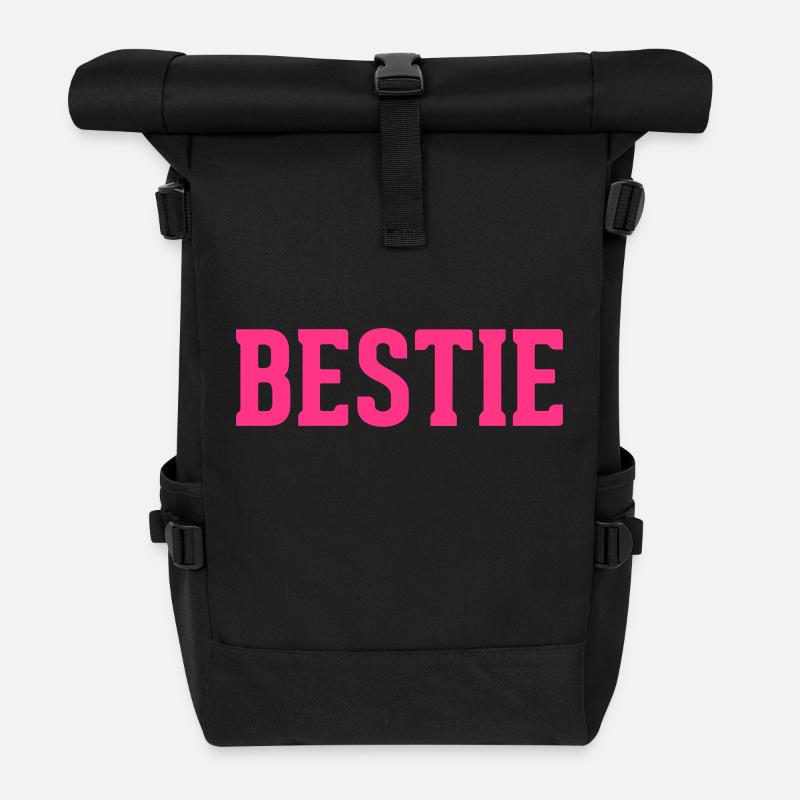 Bestie - Rolltop Rucksack - Schwarz