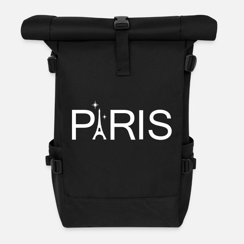 Paris - Sac à dos roll top - noir