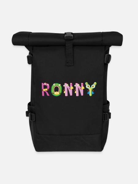 Ronny - Rolltop Rucksack - Schwarz