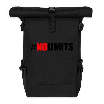 No limits - Roll Top Backpack - black - Front