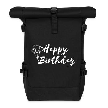 Happy birthday - Rolltop Rucksack - Schwarz - Vorne