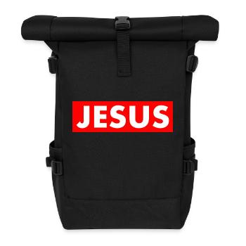 Jesus - Rolltop Rucksack - Schwarz - Vorne