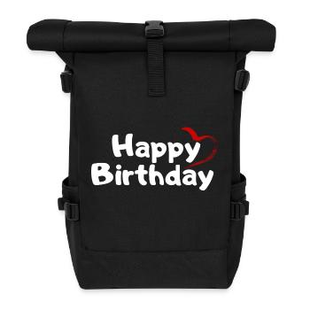 Joyeux anniversaire Salutation d’anniversaire Cadeau d’anniversaire - Sac à dos roll top - noir - Devant