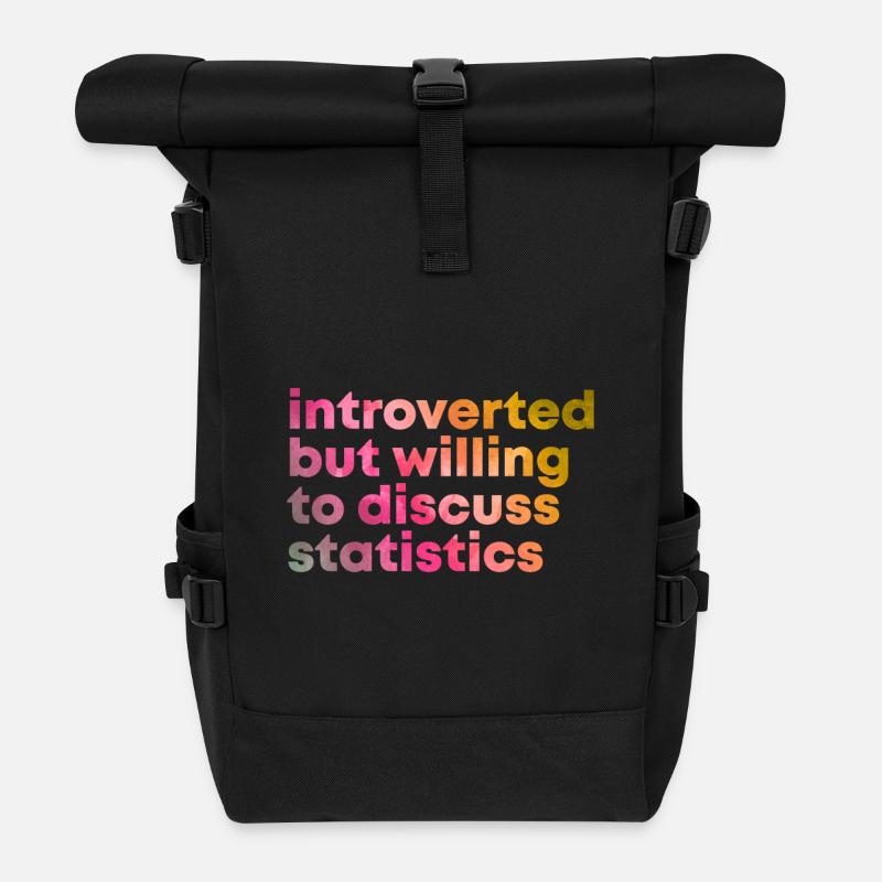 statistiques - Sac à dos roll top - noir