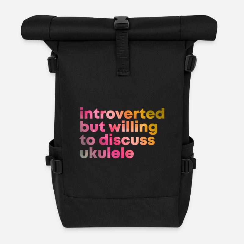 Ukulele - Rolltop Rucksack - Schwarz