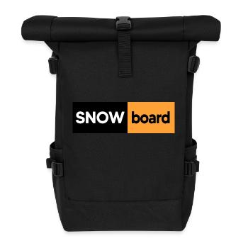 snowboard freestyle-boarder - Rolltop Rucksack - Schwarz - Vorne
