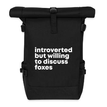 Fuchs - Rolltop Rucksack - Schwarz - Vorne