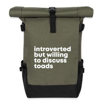 Toad - Roll Top Backpack - olive/black - Front