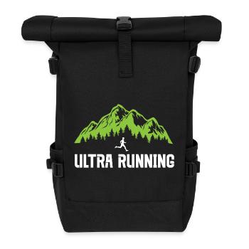 Ultra Running - Roll Top Backpack - black - Front