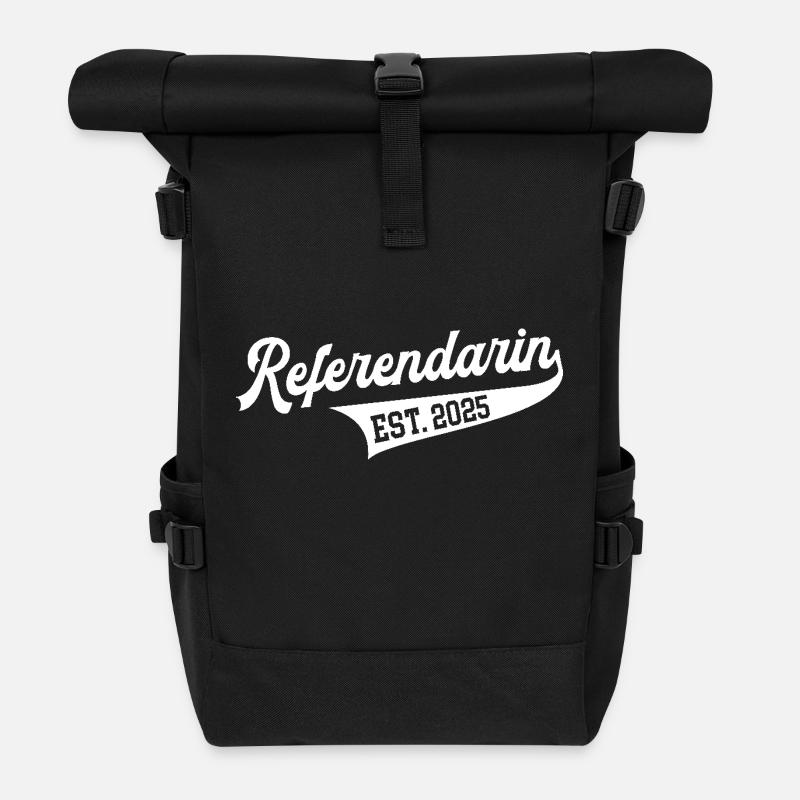 Referendarin 2025 Zukünftige Lehrerin Lehramt - Rolltop Rucksack - Schwarz