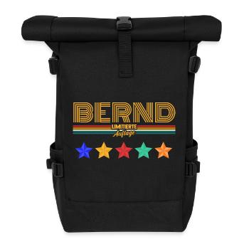 Bernd - Sac à dos roll top - noir - Devant