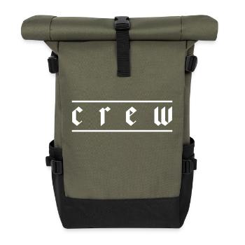 Crew - Rolltop Rucksack - Olive/Schwarz - Vorne