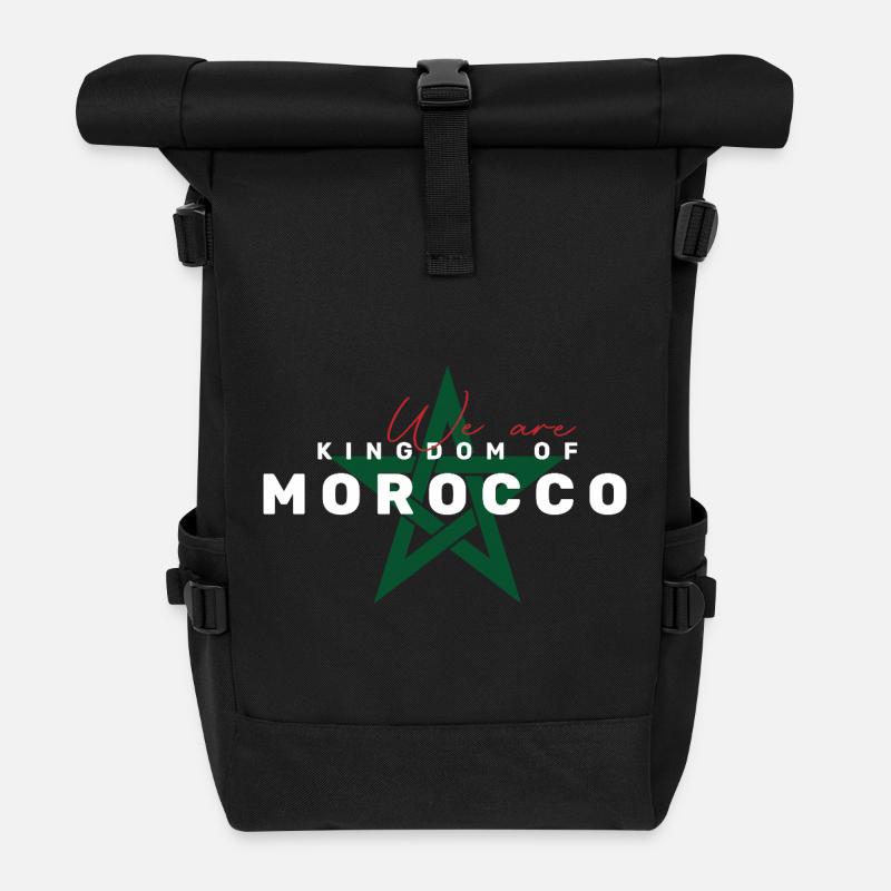 We are Kingdom of Morocco - Sac à dos roll top - noir