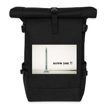 Va te faire foutre - Sac à dos roll top - noir - Devant