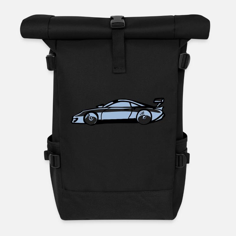 Sport Car - Rolltop Rucksack - Schwarz