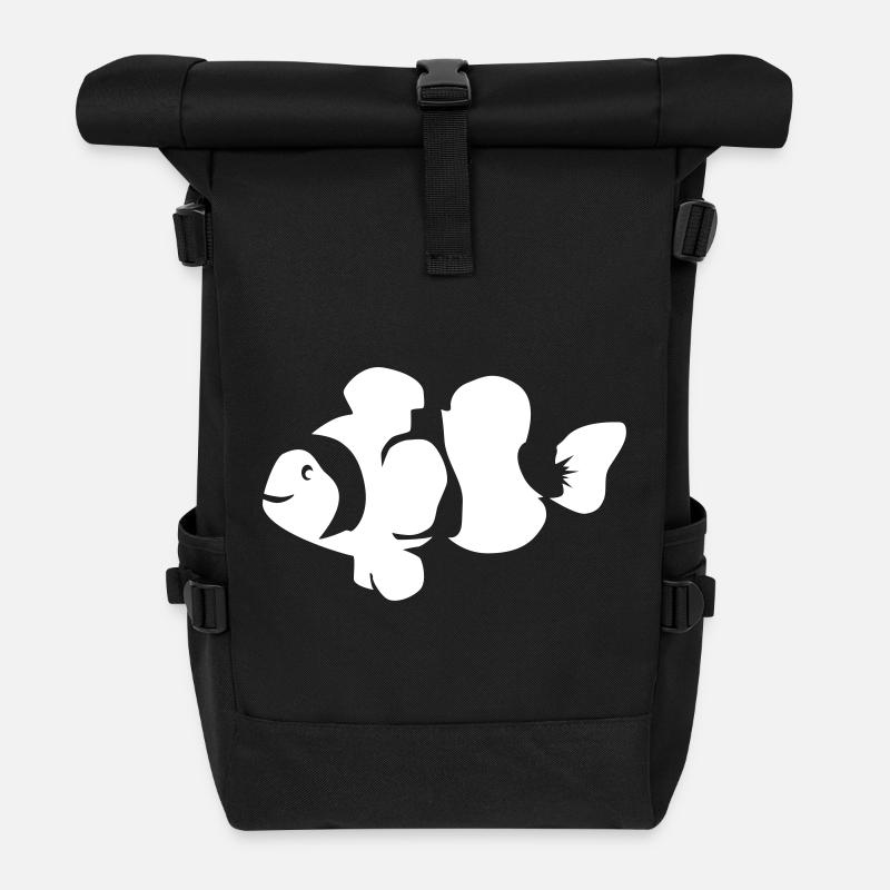 Clownfish - Rolltop Rucksack - Schwarz