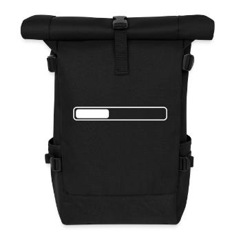 Loading bars throughout abysmal corners - Roll Top Backpack - black - Front