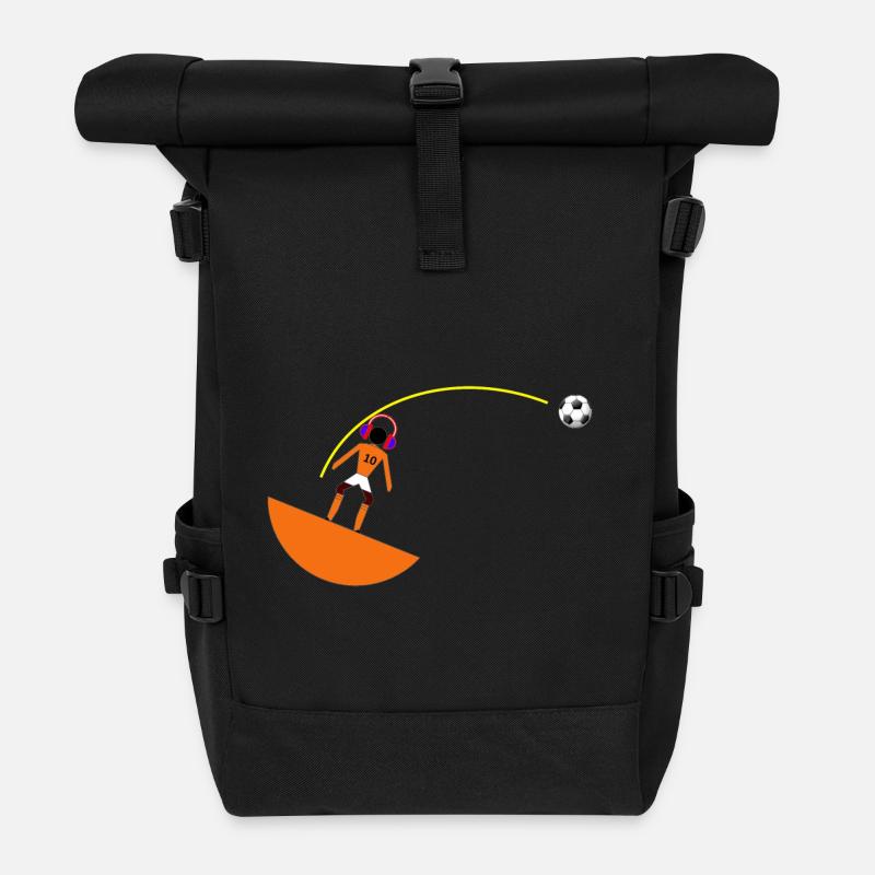 Subbuteo DJ - Rolltop Rucksack - Schwarz