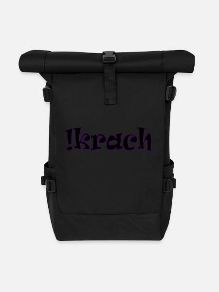 Krach - Rolltop Rucksack - Schwarz