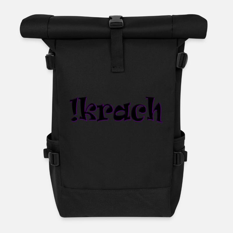 Krach - Rolltop Rucksack - Schwarz