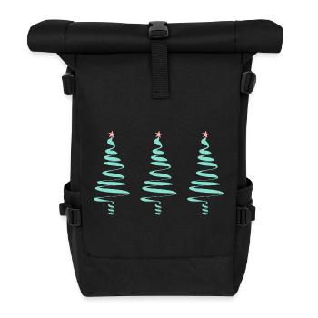 BONNE ANNEE. SAINT SYLVESTRE. NOUVELLE ANNÉE - Sac à dos roll top - noir - Devant