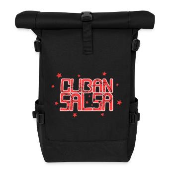 Cuban Salsa Rueda Timba Tanzen - Rolltop Rucksack - Schwarz - Vorne