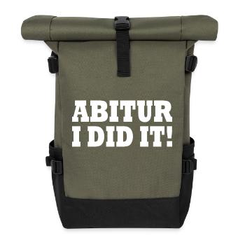 Abitur - Rolltop Rucksack - Olive/Schwarz - Vorne