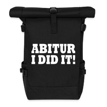 Abitur - Rolltop Rucksack - Schwarz - Vorne