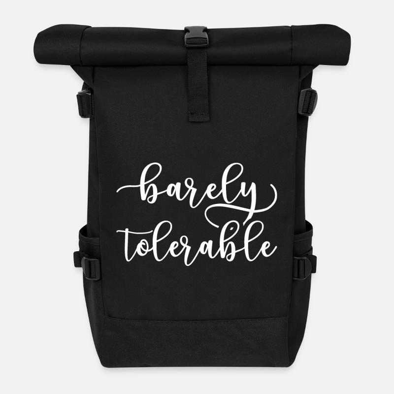 Stolz und Vorurteil - kaum erträglich I - Rolltop Rucksack - Schwarz
