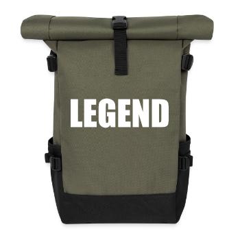 Legend - Rolltop Rucksack - Olive/Schwarz - Vorne