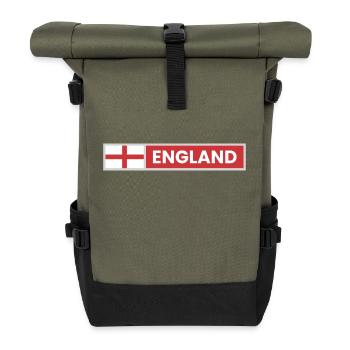 England National Flag - Roll Top Backpack - olive/black - Front