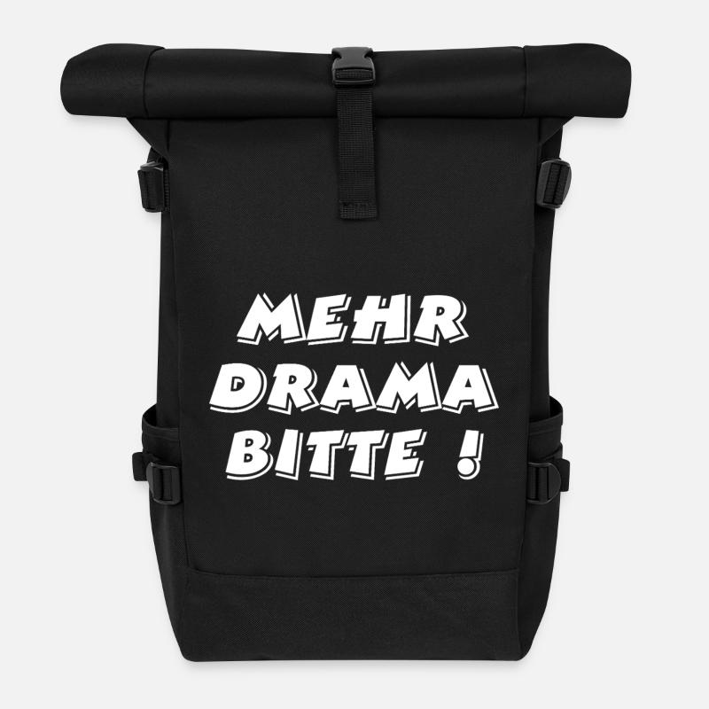 Drama - Rolltop Rucksack - Schwarz