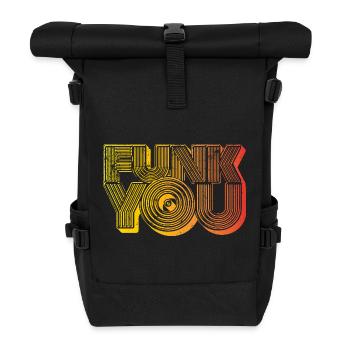 Funk You - Roll Top Backpack - black - Front