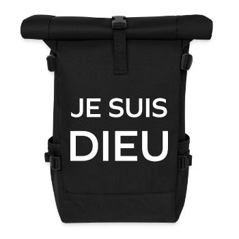 Ich bin Gott - Rolltop Rucksack - Schwarz - Vorne