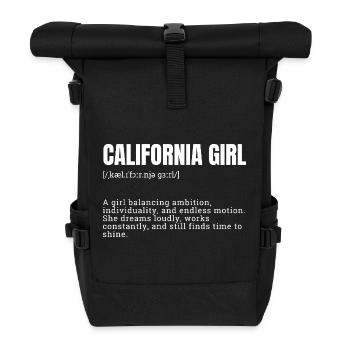 California Girl : ambition et individualité - Sac à dos roll top - noir - Devant