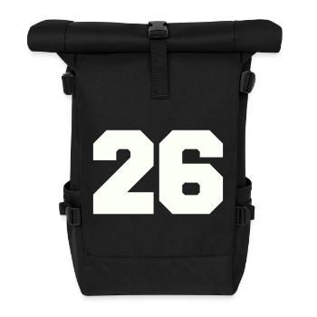 26 - Rolltop Rucksack - Schwarz - Vorne