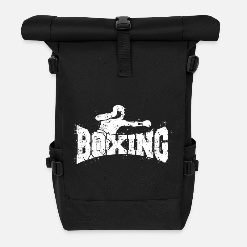 Boxen - Boxer - Rolltop Rucksack - Schwarz