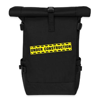 under_construction_de2 - Roll Top Backpack - black - Front