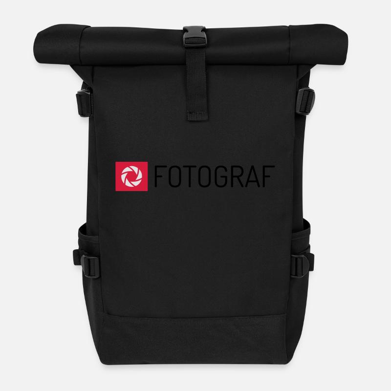 Fotograf - Rolltop Rucksack - Schwarz